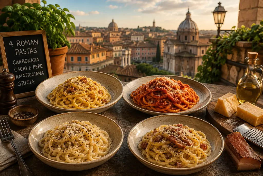 Four classic Roman pasta dishes
